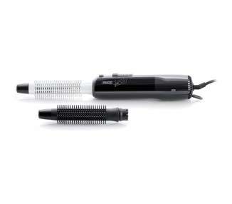 Princess 529202 Cool Curl CC 300 Black Curling Brush with 2 Brush Attachments and Cool Shot Function