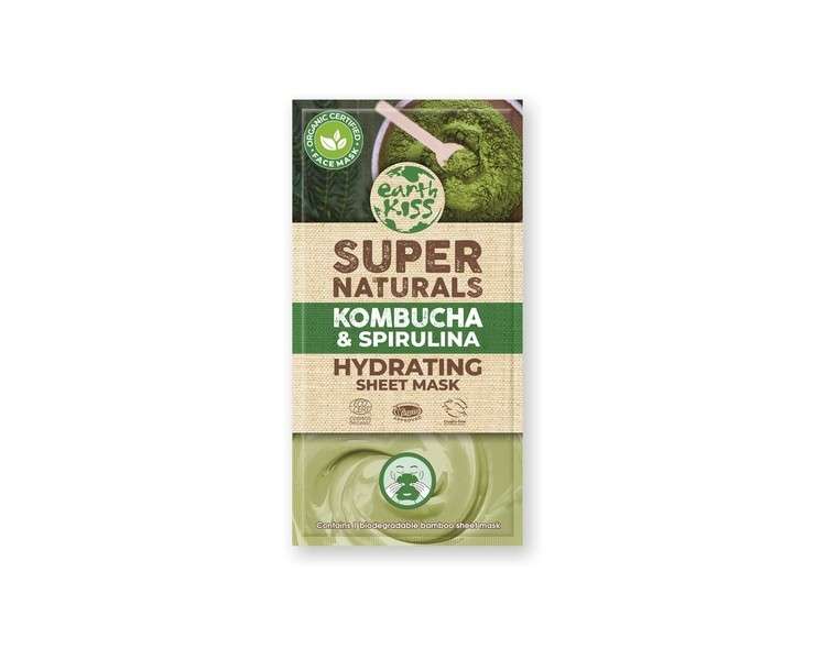 Earth Kiss Super Naturals Hydrating Kombucha and Spirulina Sheet Mask Single Sachet