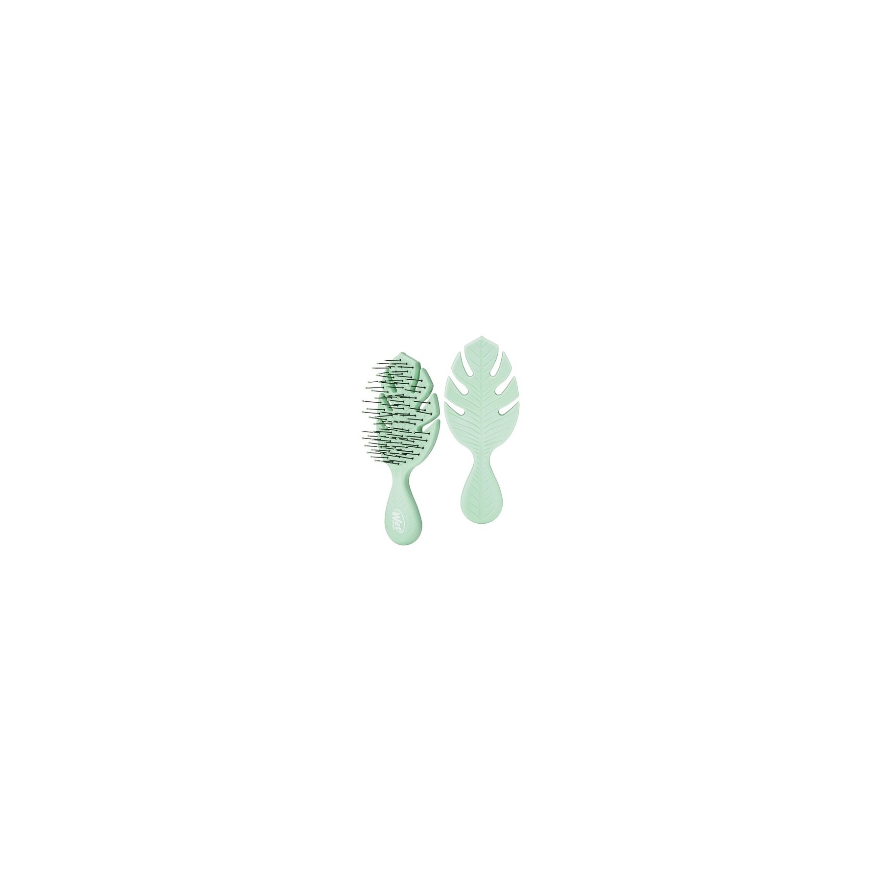 Wet Brush Go Green Mini Detangler Hairbrush with UltraSoft Intelliflex Bristles - Green