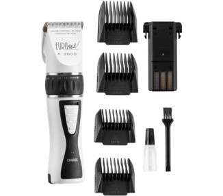 Eurostil Hair Clipper Set with 4 Attachments and Titanium & Ceramic Blades