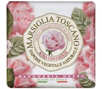 Nesti Dante Marsiglia Toscano Triple Milled Vegetal Soap Rosa Centifolia 7oz