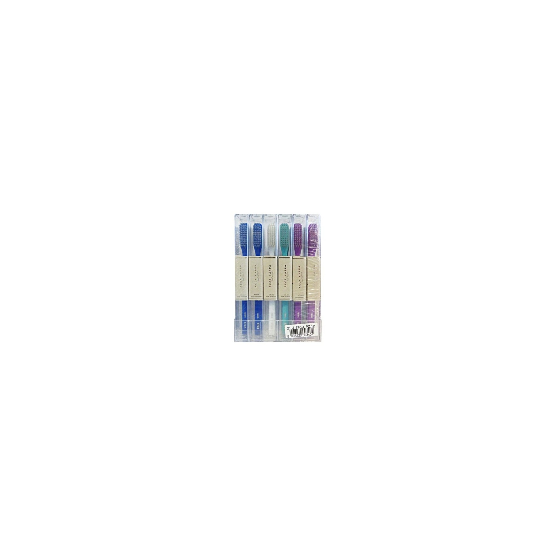 Acca Kappa Nylon Toothbrush Medium Bristles