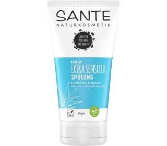 SANTE Naturkosmetik Extra Sensitive Conditioner Organic Aloe Vera & Bisabolol Intensive Moisture for Dry Hair 150ml