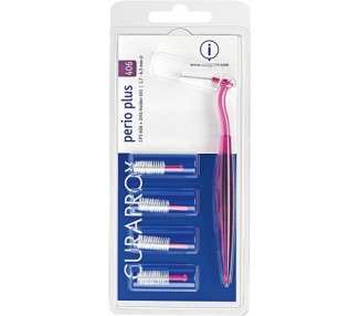 Curaden CPS 406 Perio Plus Interdental Brush with Replacement Heads Pink White