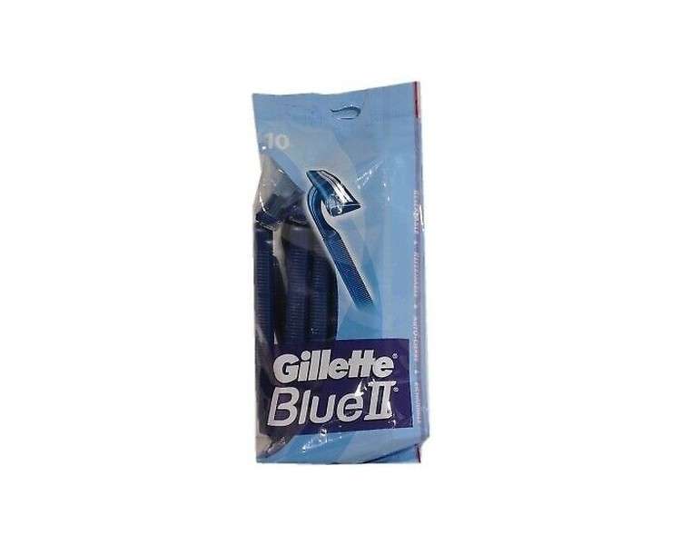 Gillette Blue II Disposable Razors 10 Units