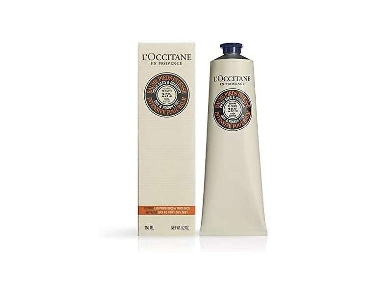 L'Occitane Intensive Foot Balm with Shea Butter 150ml for Dry and Rough Feet