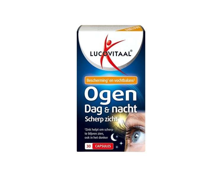 Lucovitaal - Eyes Day & Night Sharp Vision - 30 Capsules - Food Supplements