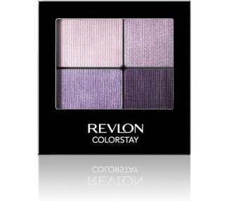 Revlon ColorStay 16 Hour Eyeshadow Quad with Dual-Ended Applicator Brush Longwear Intense Color Smooth Eye Makeup for Day and Night 530 Seductive