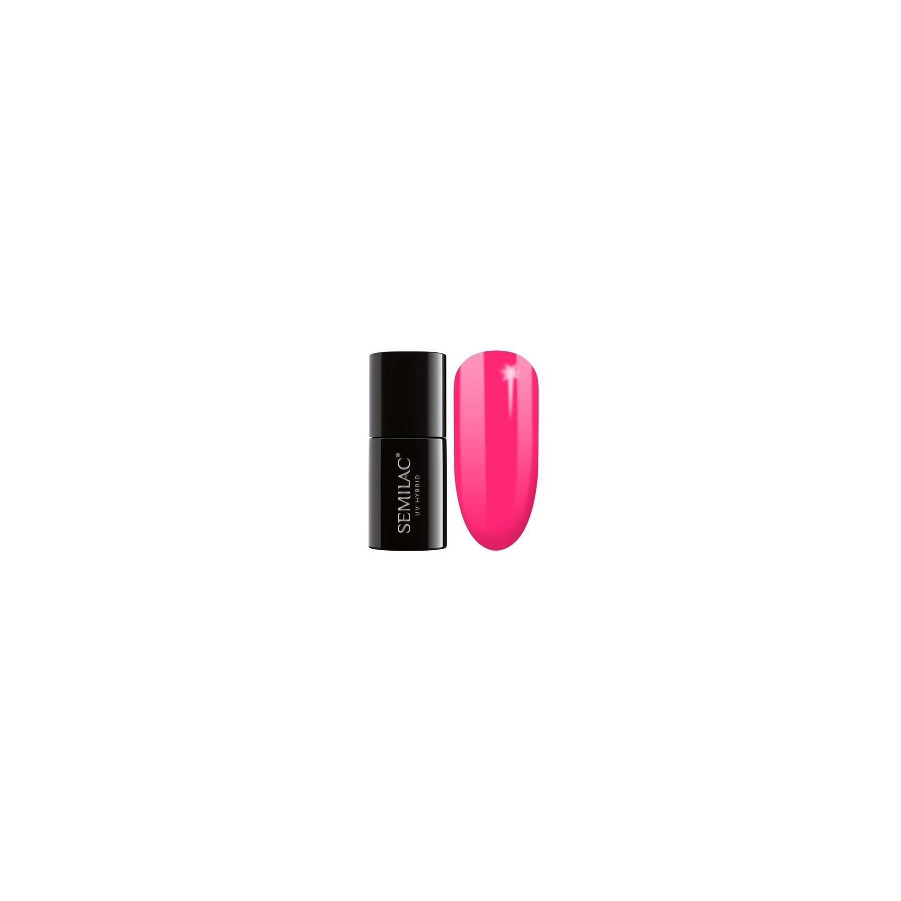Semilac UV Nail Polish Neon Color 517 Neon Pink 7ml - C112