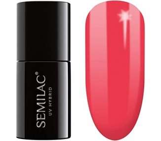 Semilac 024 UV Hybrid Nail Polish Vibrating Tomato 7ml
