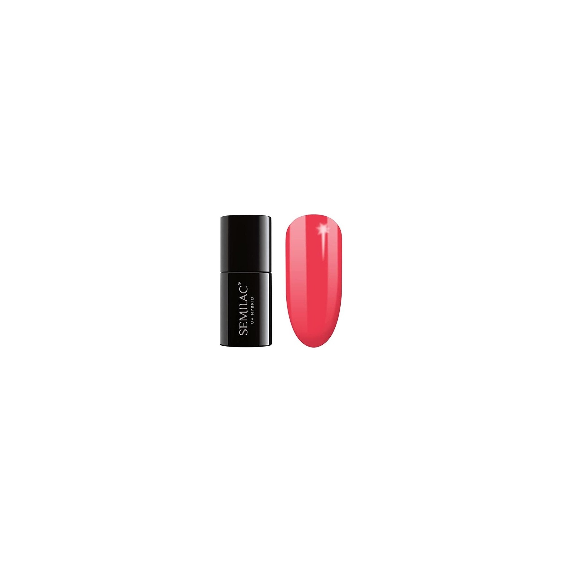 Semilac 024 UV Hybrid Nail Polish Vibrating Tomato 7ml