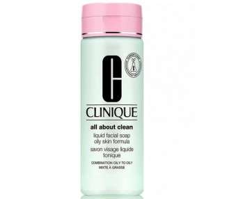 Clinique All about Clean Liquid Facial Soap Oily Skin 6.7 Ounce