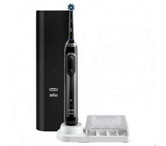 Oral-B Genius X Electric Toothbrush with 6 Cleaning Modes, Artificial Intelligence and Bluetooth App, Charging Travel Case, Designed by Braun - Black