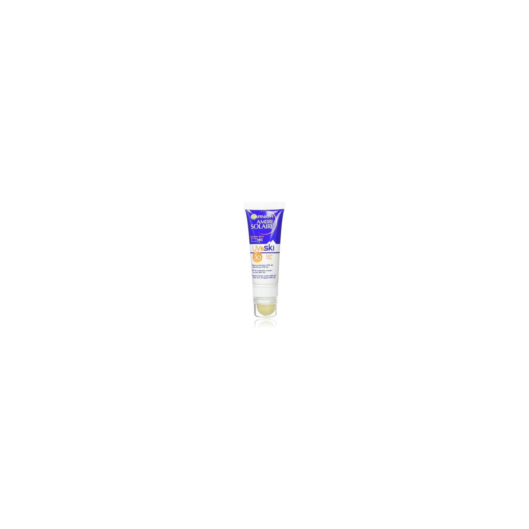 Garnier Amber Sun UV SKI Combi 2-in-1 Cream + Stick Lips Protectors SPF 30 Extreme Conditions