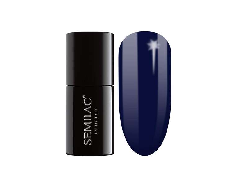 Semilac 088 UV Hybrid Nail Polish Blue Ink 7ml