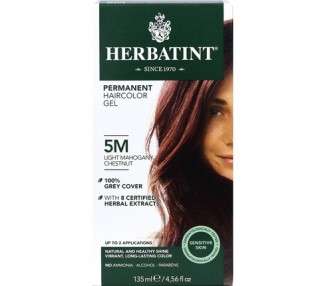 Herbatint Permanent Herbal Hair Colour Gel 5M Light Mahogany Chestnut 150ml