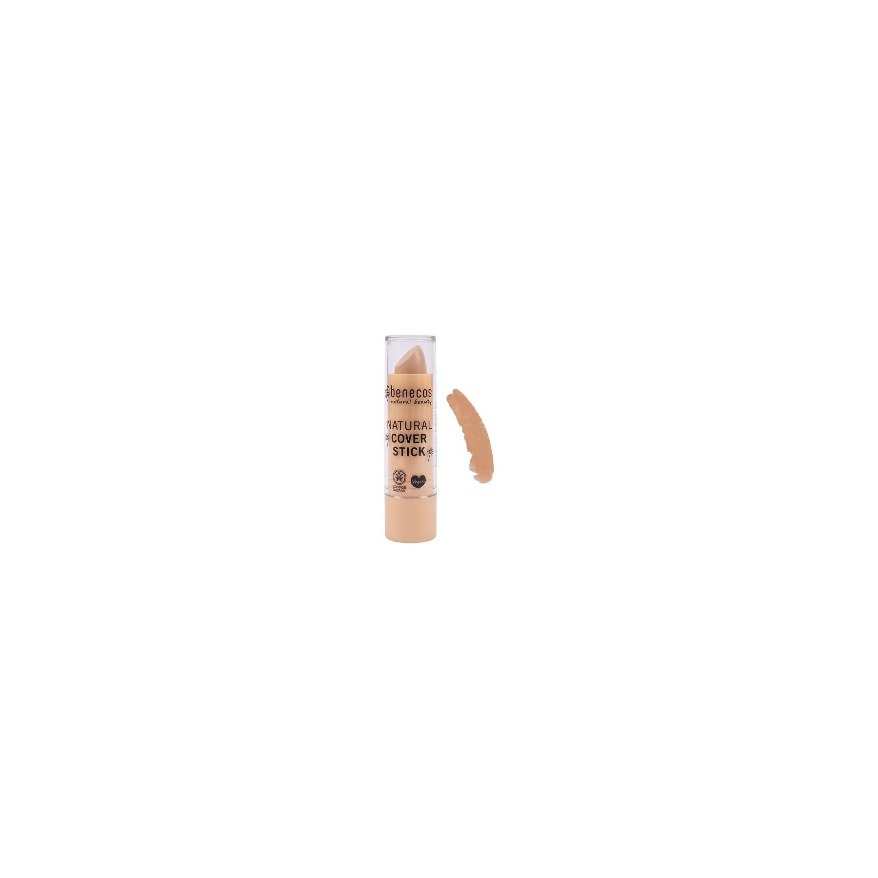 Benecos Natural Beauty Biocosmetics Cover Stick High Coverage Talk-Free Vegan Beige