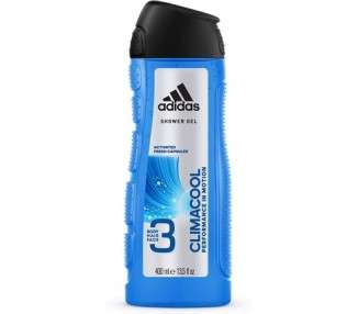 Adidas Climacool 3in1 Shower Gel Shampoo 400ml 13.5 fl oz Blue