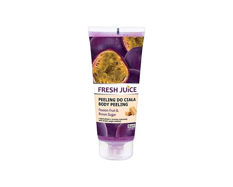 Green Pharmacy Fresh Juice Body Scrub with Passion Fruit and Brown Sugar Soft Peeling 200ml