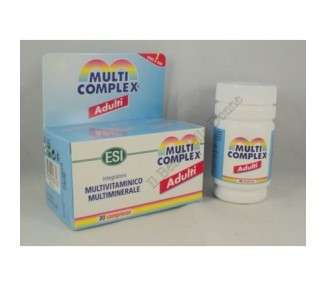 ESI Multicomplex Adult Supplement 30 Tablets Vitamins A C E Minerals