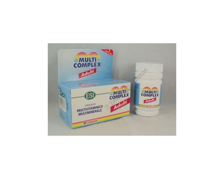ESI Multicomplex Adult Supplement 30 Tablets Vitamins A C E Minerals