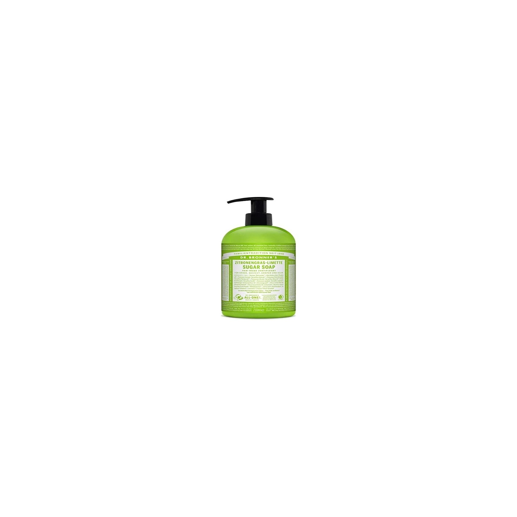 Dr. Bronner's Organic Sugar Soap Lemongrass Lime 710ml