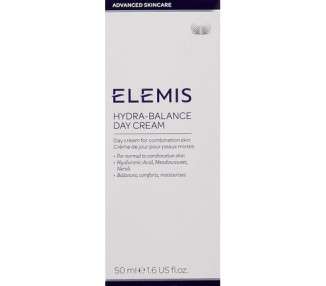 ELEMIS Hydra-Balance Day Cream Lightweight Moisturizer for Normal and Combination Skin 50ml