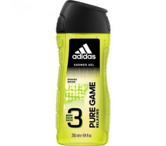 Adidas PURE GAME 3in1 Body, Hair and Face Shower Gel for Men 250ml