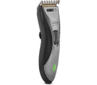 Ufesa CP6550 Rechargeable Hair Clipper Use with or without Cable 45 min Runtime Stainless Steel/Titanium Blade