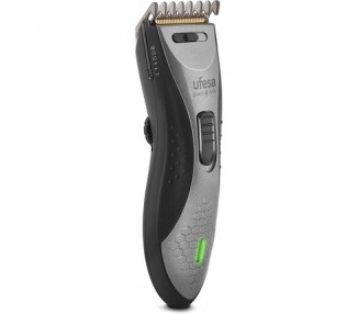 Ufesa CP6550 Rechargeable Hair Clipper Use with or without Cable 45 min Runtime Stainless Steel/Titanium Blade