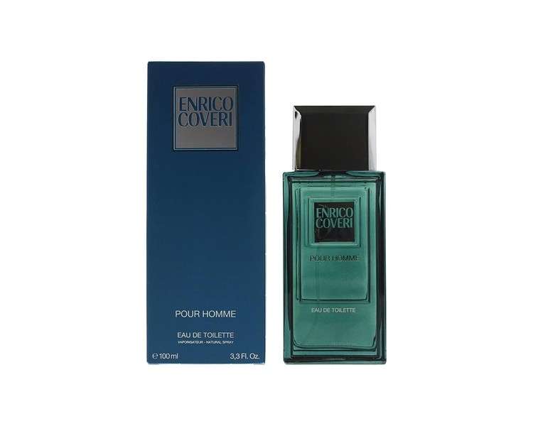 ENRICO COVERI Pour Homme Eau de Toilette 100ml Men Perfume Natural Spray Blue