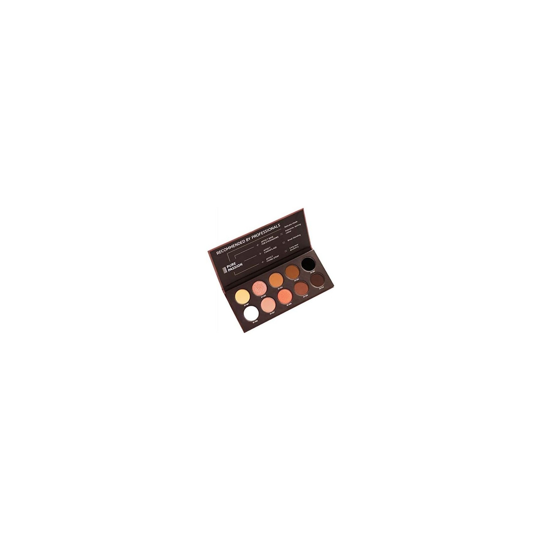 Affect Pure Passion Eyeshadow Palette Nude and Smoky Pressed Eye Makeup