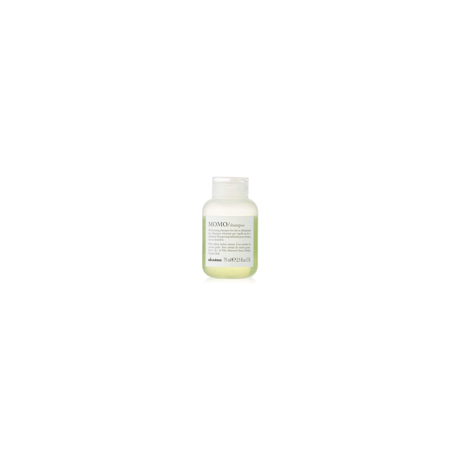 Davines MOMO Shampoo Gentle Moisturizing Cleanser for Dry and Dehydrated Hair 2.5 fl oz