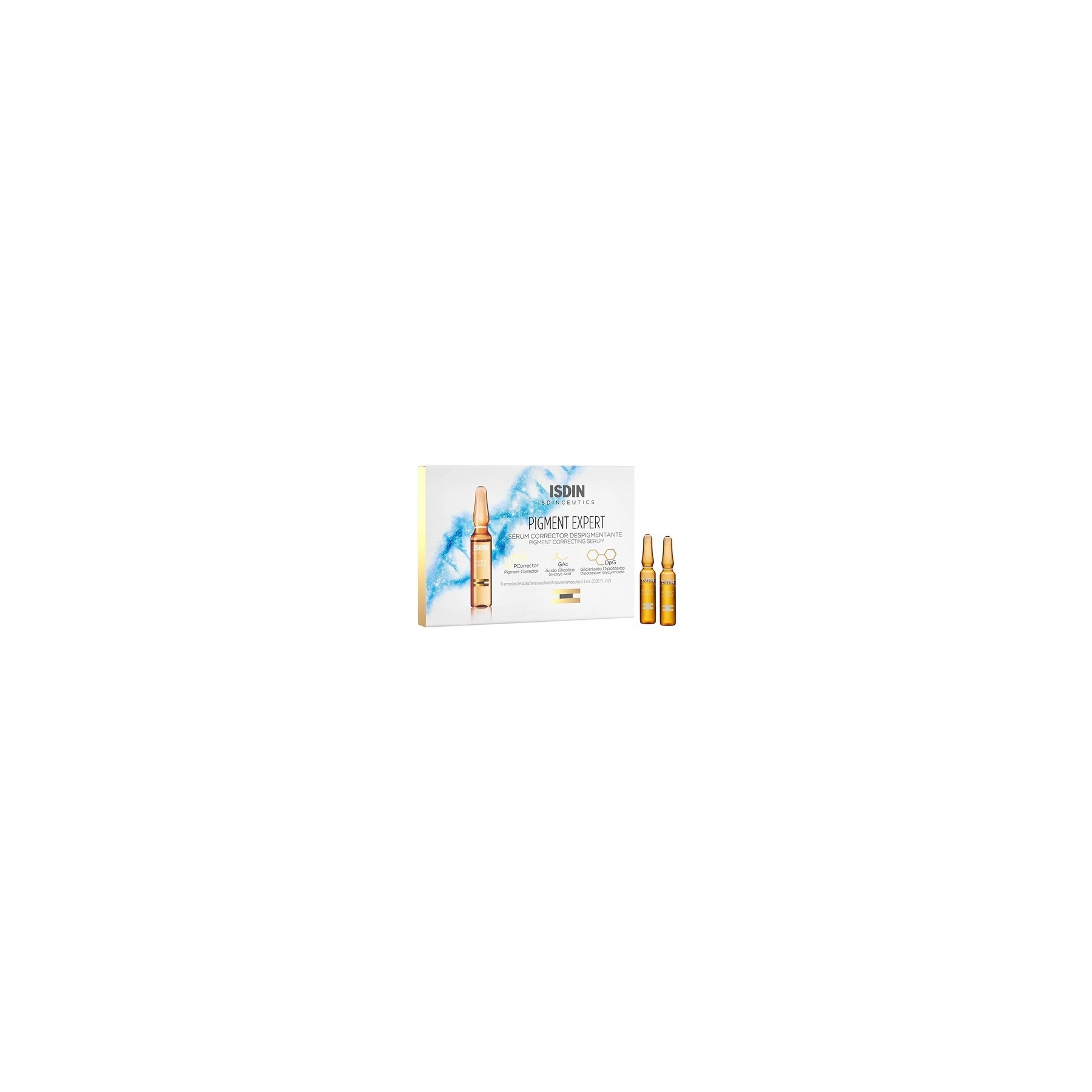 ISDIN Isdinceutics Pigment Expert Depigmenting Serum 30 Ampoules - Helps Prevent and Treat Pigmentation by Acting on Melanogenesis