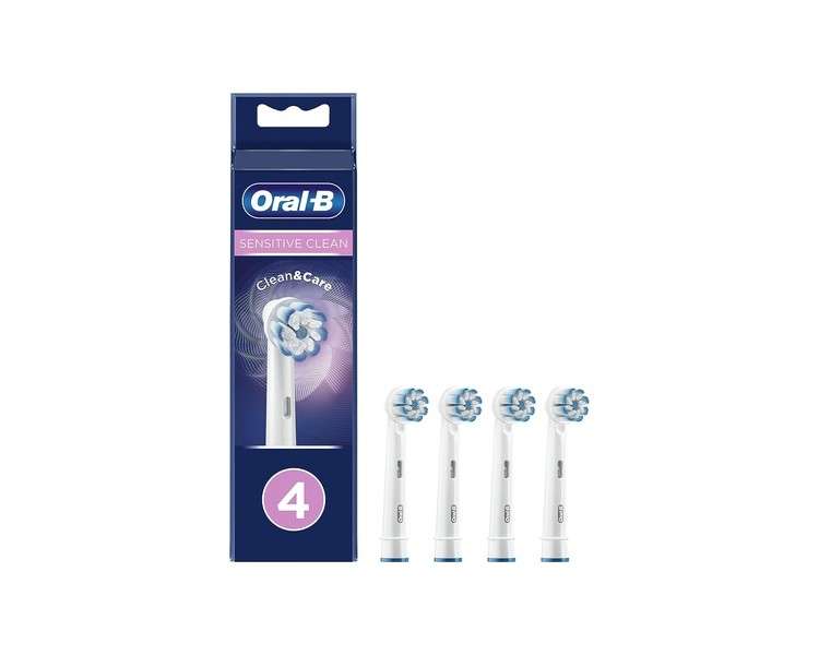 Oral-B Sensitive Clean Replacement Toothbrush Heads 4pcs