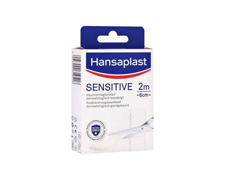 Hansaplast Sensitive Hypoallergenic Plaster 6cm x 2m
