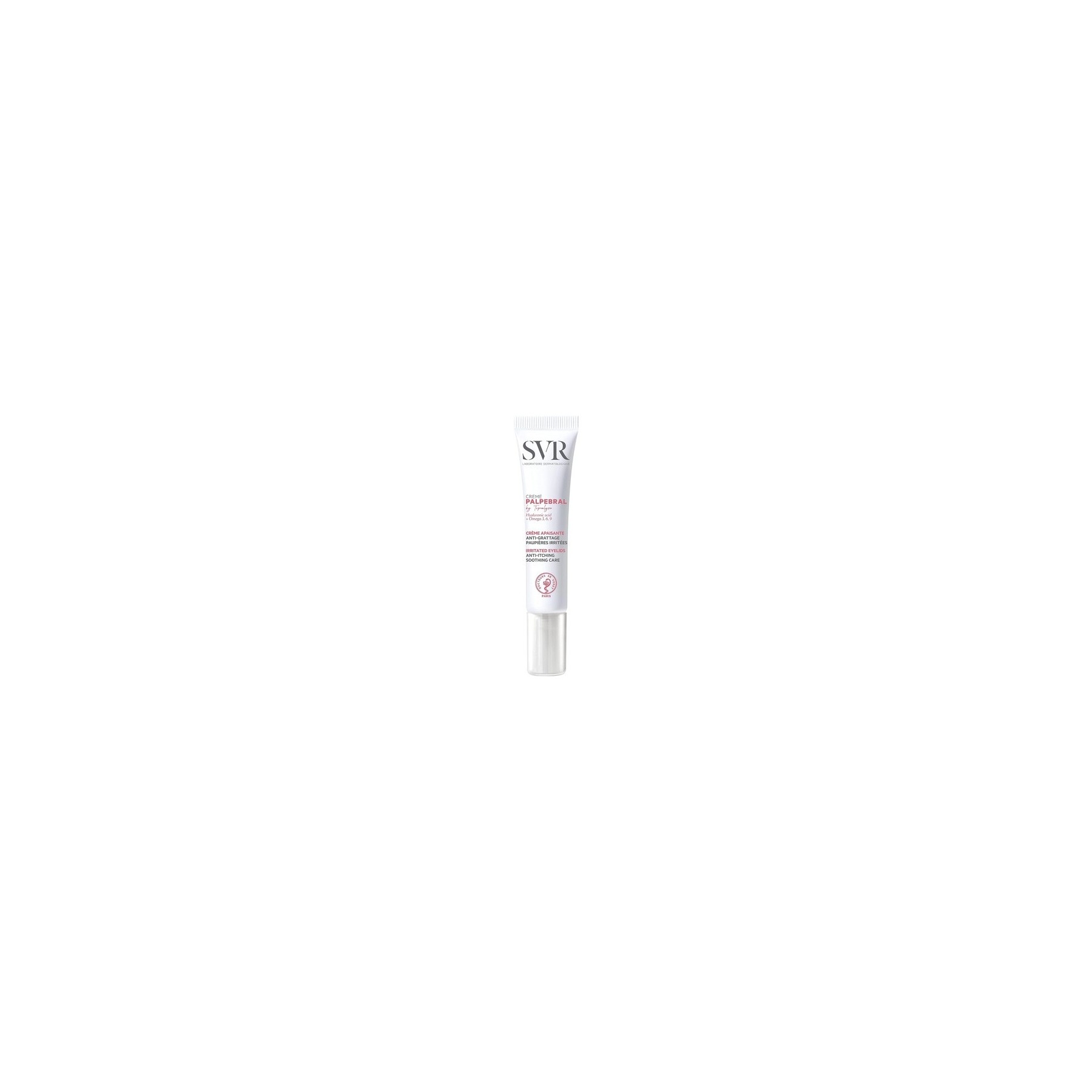 SVR PALPEBRAL Ultra-Soothing Eye Cream for Dry Hypersensitive Itchy Flaky Eyelids Prone to Irritation Eczema Blepharatis Steroid-Free Formula 15ml