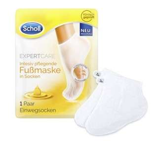 Scholl EXPERTCARE Intensive Foot Mask with 3 Valuable Oils Moisturizing Care Disposable Socks