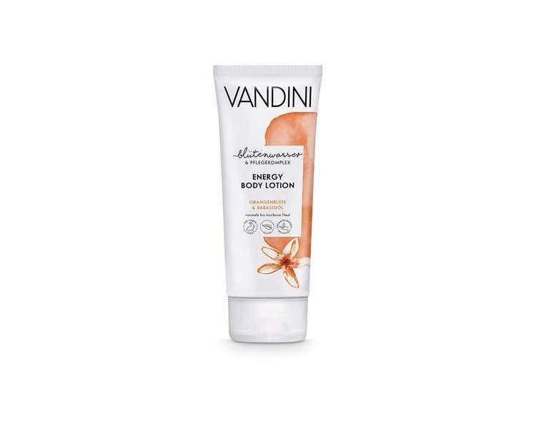 VANDINI Energy Body Lotion for Women with Orange Blossom & Babassu Oil 200ml