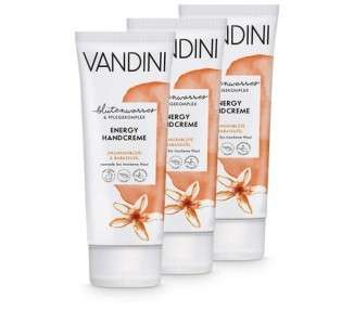 VANDINI Energy Hand Cream for Women with Orange Blossom & Babassu Oil 75ml - Pack of 3