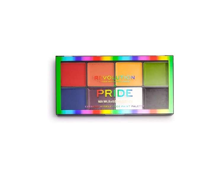 Revolution Pride Express Myself Face Paint Palette 8 x 2g