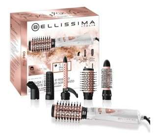 Imetec Bellissima My Pro GH18 1100 Air Modeller with Ceramic Brush Coating 5 Accessories for Hair Styling 1000W
