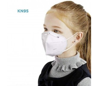 Pacl 10 Mascarillas Infantil KN95 Autofiltrantes KN95 Superior a FFP2 Niños