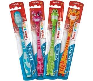Dr. Best Milk Tooth Soft Toothbrush for Milk Teeth - Pack of 1 Assorted Colors and Models
