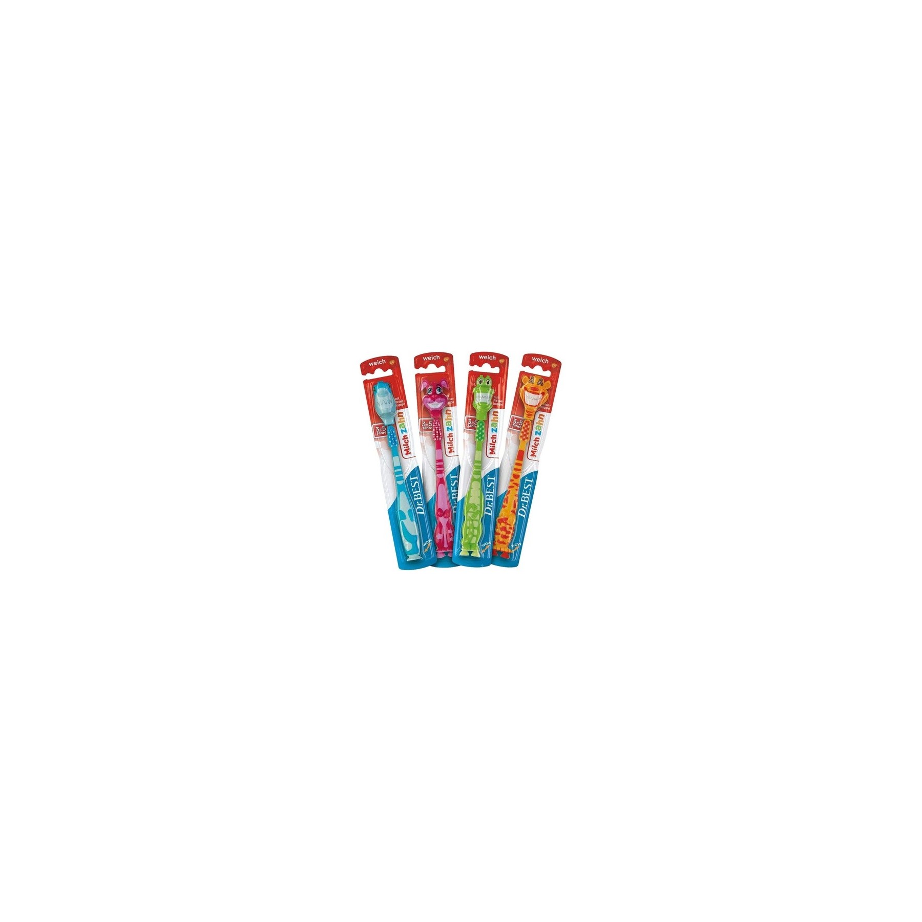 Dr. Best Milk Tooth Soft Toothbrush for Milk Teeth - Pack of 1 Assorted Colors and Models
