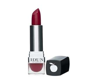 IDUN Minerals Matte Lipstick Vegan Formula Highly Pigmented Rich Color Payoff Long Lasting Wear Suitable For All Skin Types Vinbar 0.14 Oz Deep Red