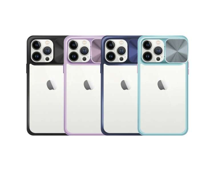 Funda Premium Anti-Golpe Gel iPhone 13 Pro Max con Cámara Cubierta Deslizante