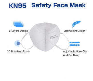 Pack 10 Mascarillas KN95 Autofiltrantes KN95 Superior a FFP2 Sin Valvula