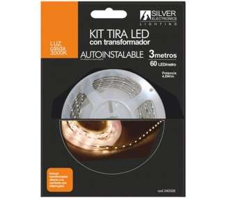 Kit tira led silver electronics 300