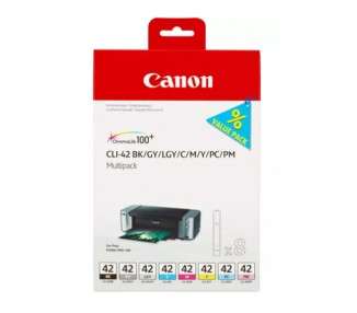 Multipack canon cli - 42bk - c - m - y - pm - pc - gy - lgy pack 8